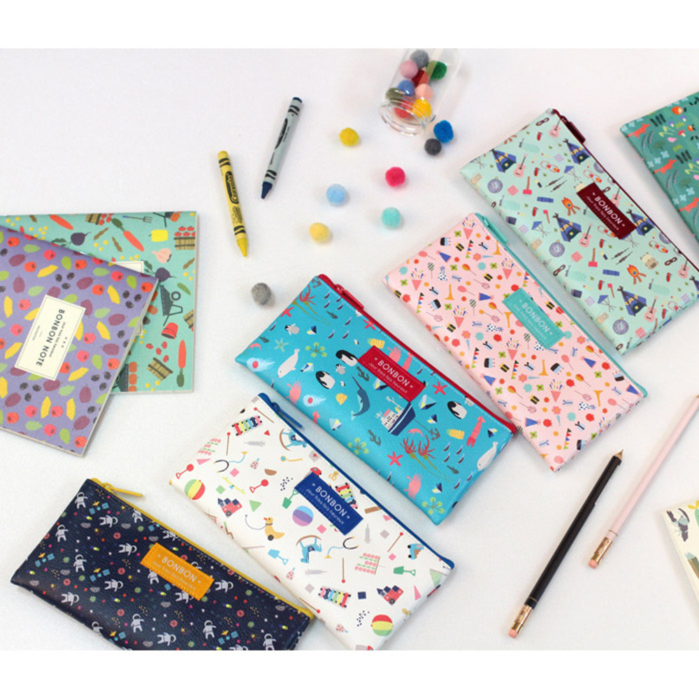 Bon Bon pattern zipper pencil case