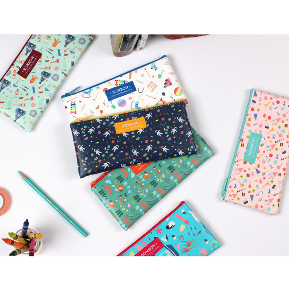 Bon Bon pattern zipper pencil case