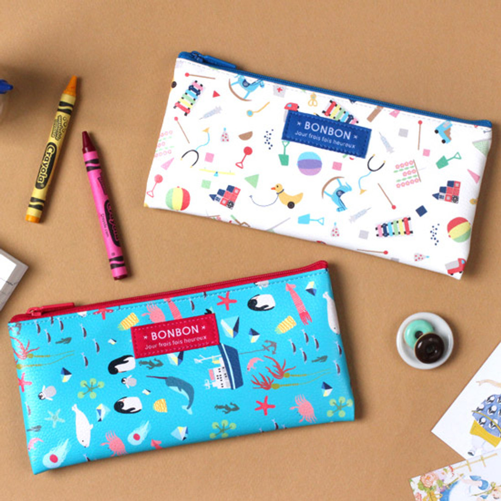 Bon Bon pattern zipper pencil case