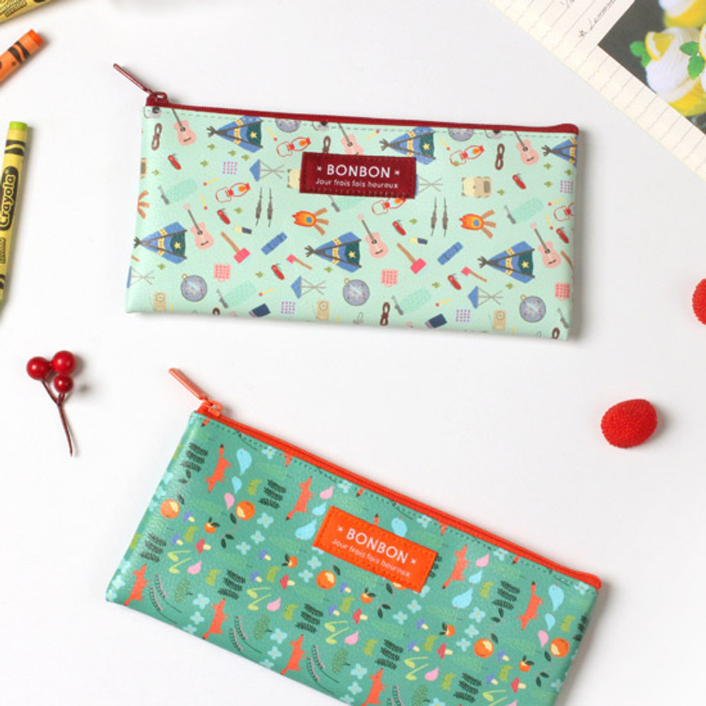 Bon Bon pattern zipper pencil case