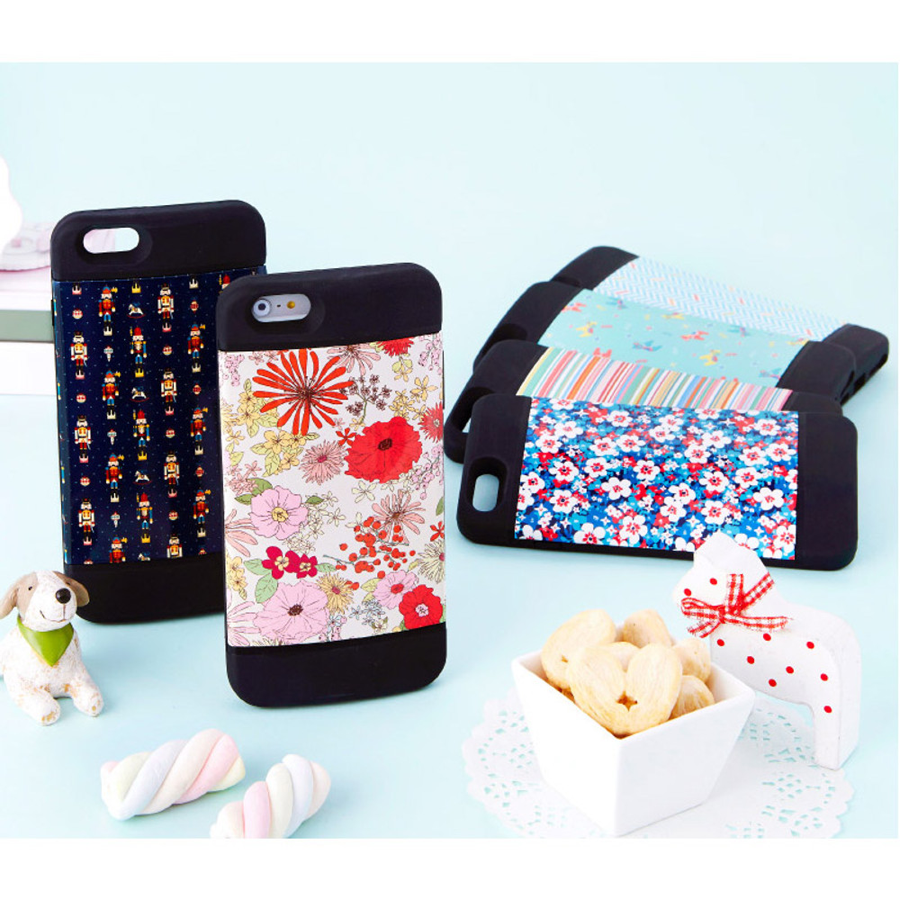 Flower pattern bumper case for iPhone 6 plus