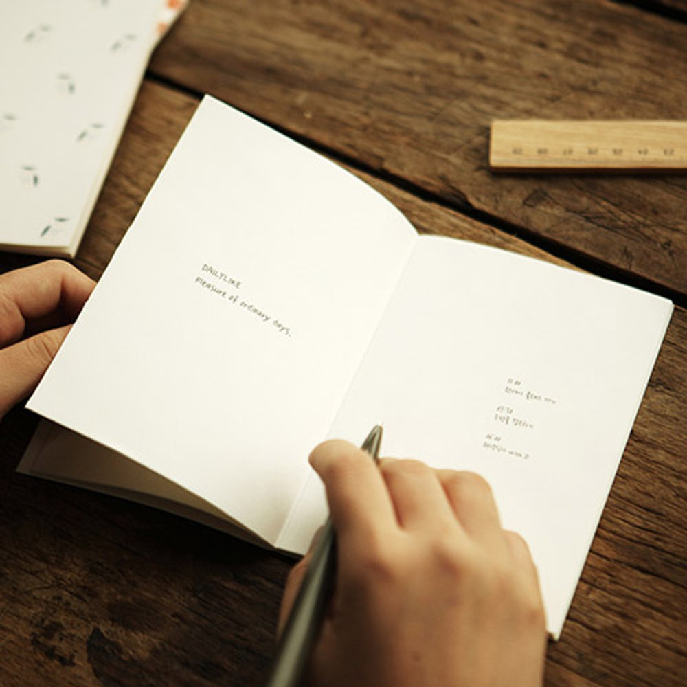 Pattern small plain notebook set
