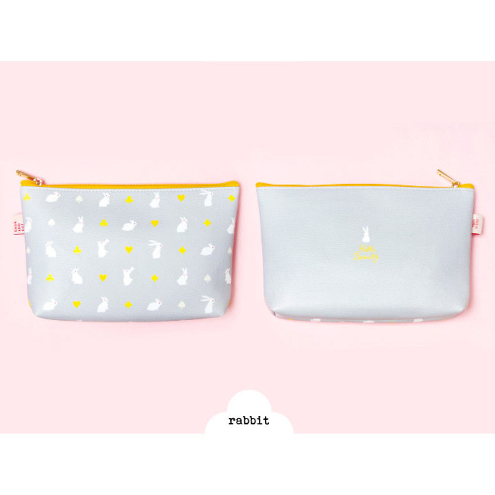 White Zippered Pouch - Pack of 10