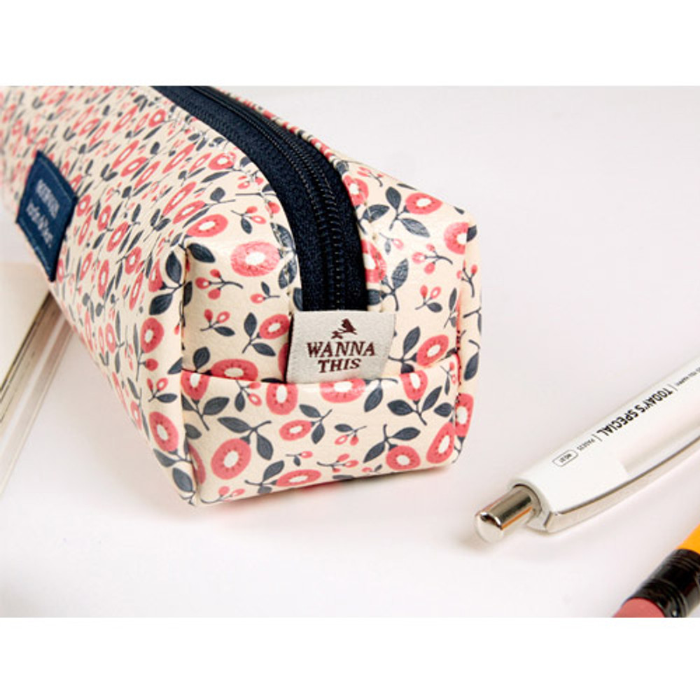 Wanna This Pour vous melody square zipper pencil case