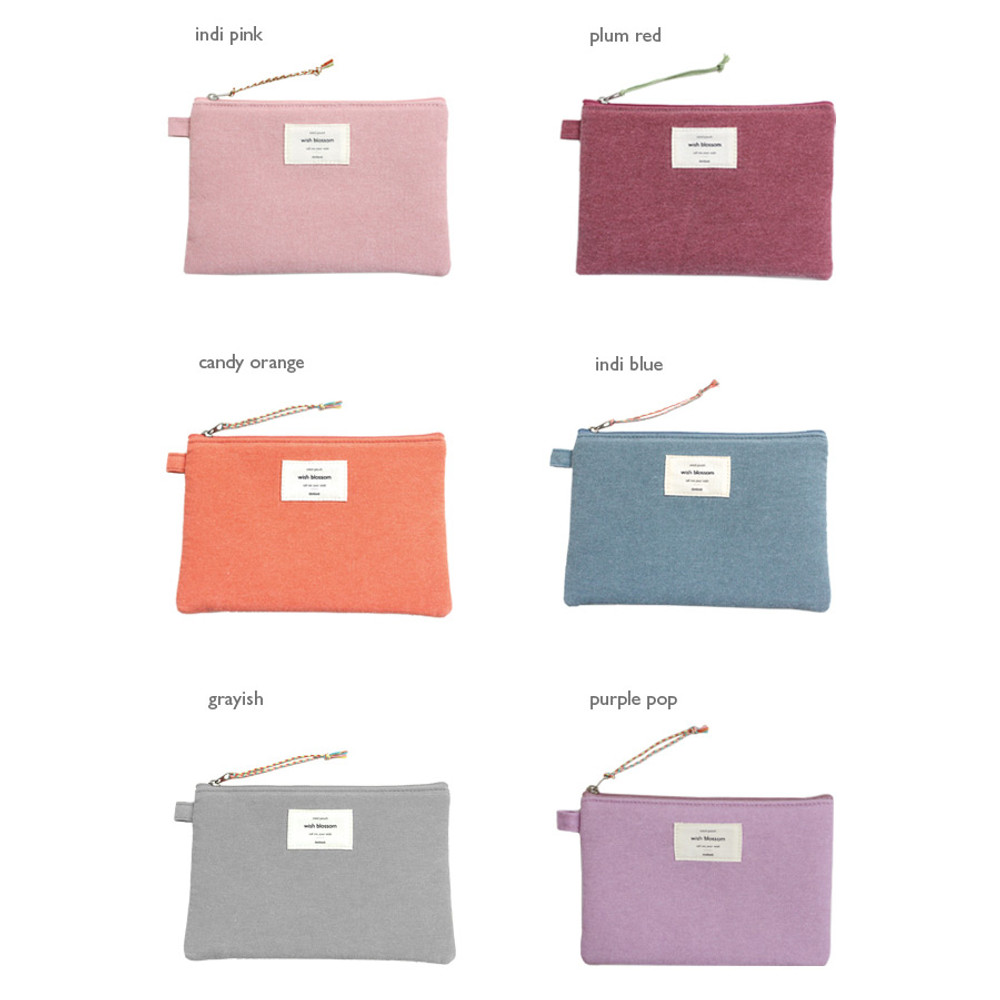 Colors of Wish blossom mind medium zipper pouch