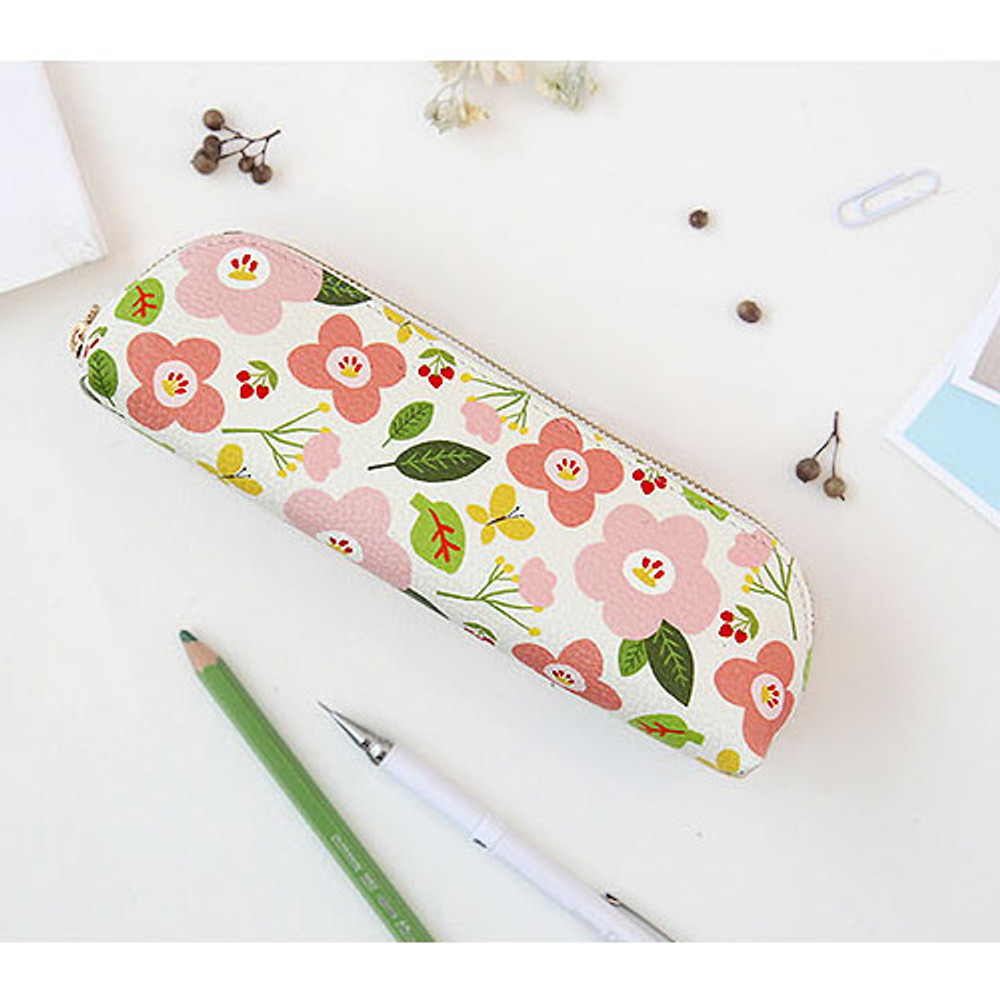 Minibus Breezy windy semo flower pattern pencil case