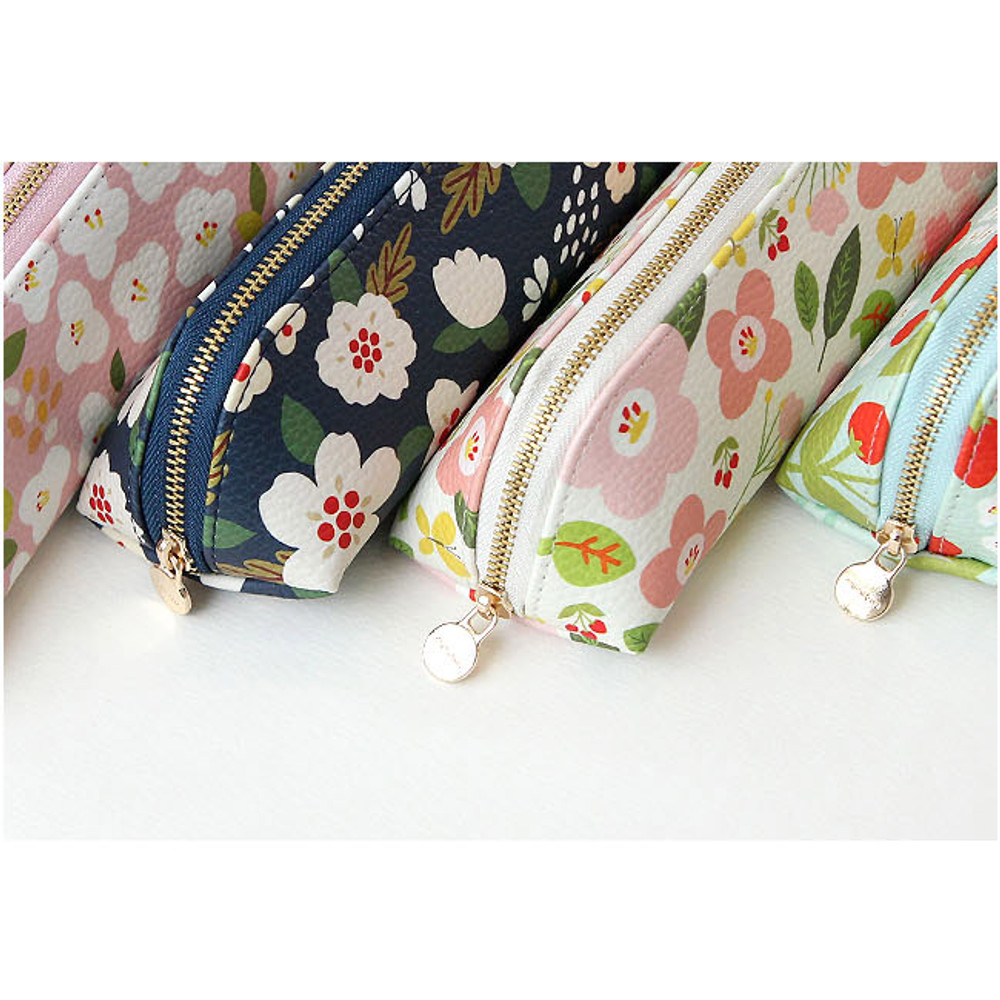 Minibus Breezy windy semo flower pattern pencil case