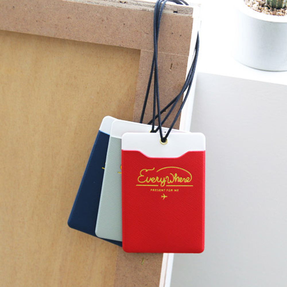 Everywhere travel name luggage tag