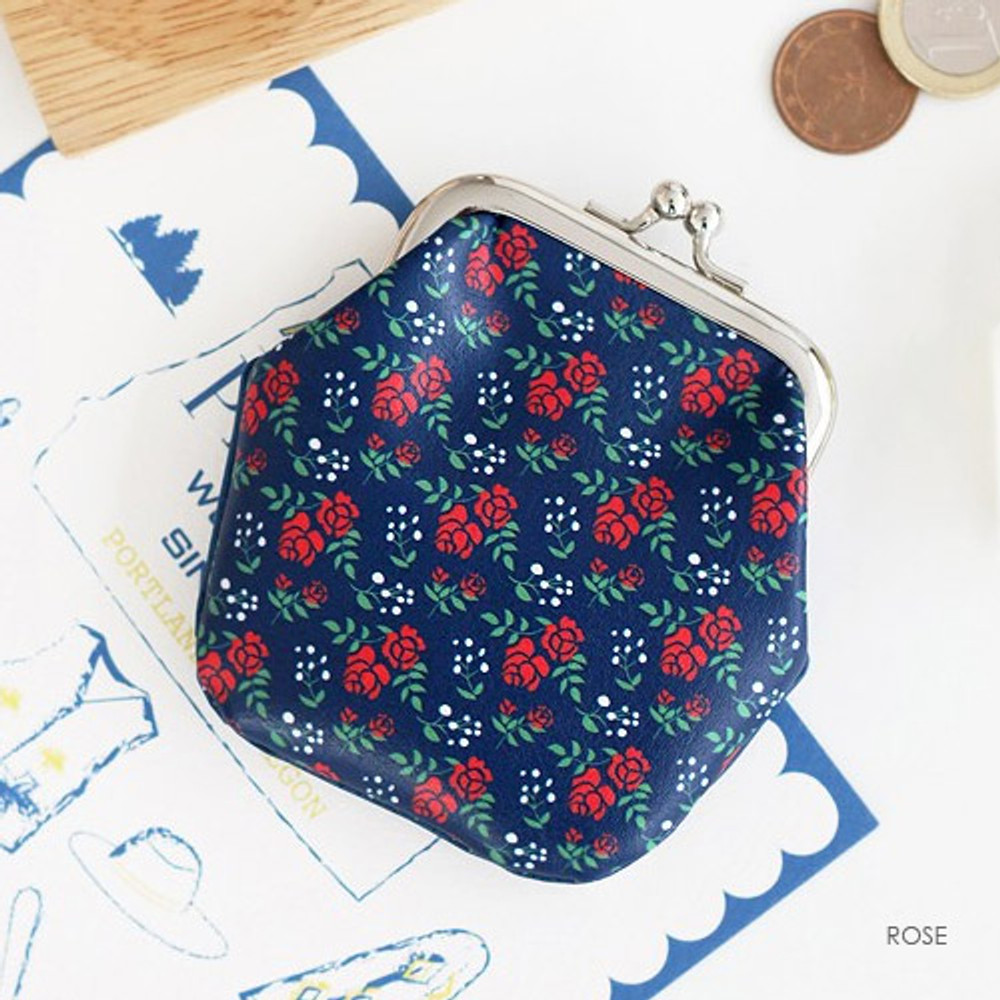 Rose - Unique pattern frame coin wallet
