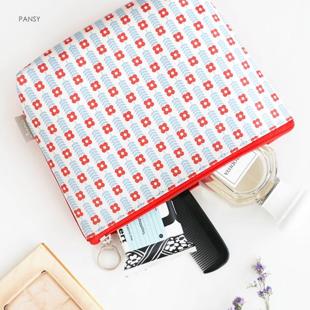 Pansy - Unique pattern stand up pouch