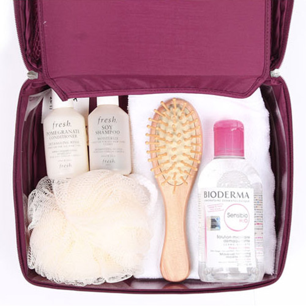 Pattern travel mesh multi pouch bag packing aids(Large) 