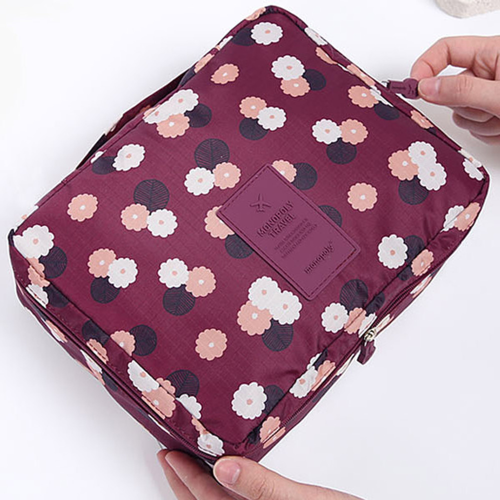 Pattern travel mesh multi pouch bag packing aids(Large) 