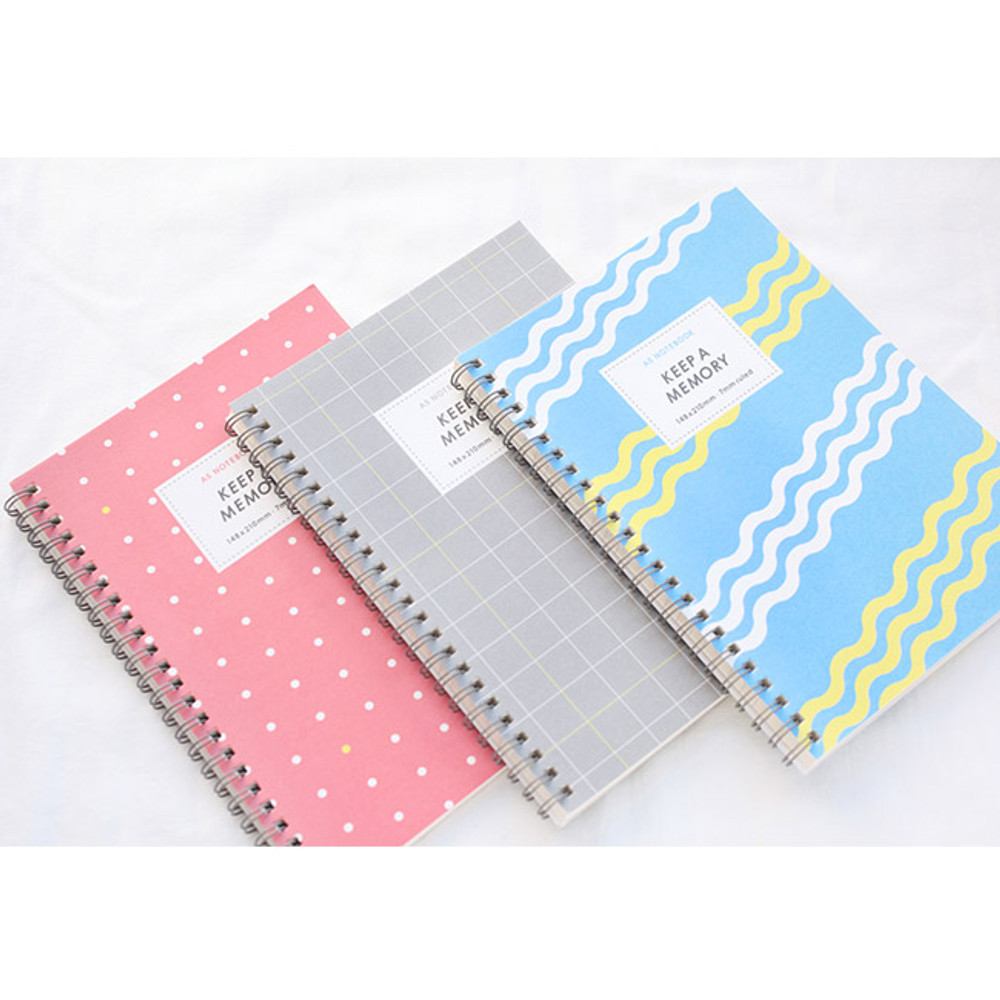 Keep a memory wirebound lined notebook