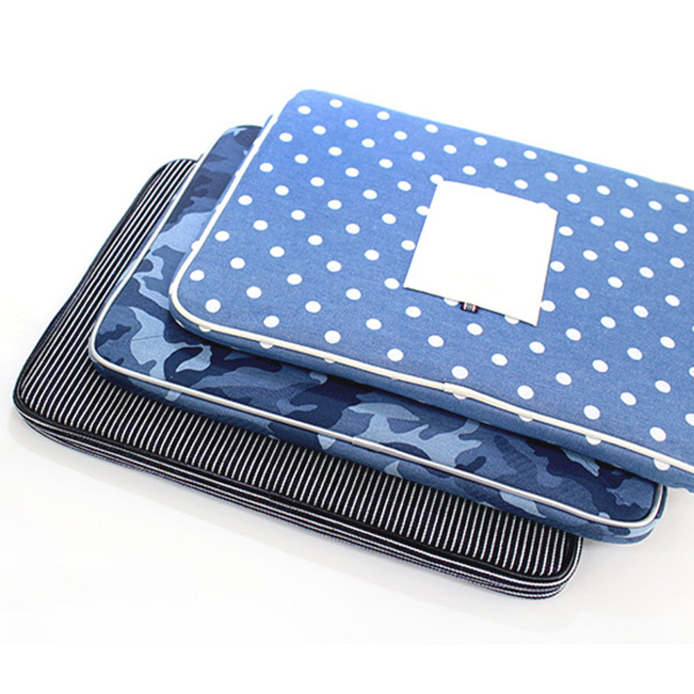 The Basic cotton denim laptop pouch case 13 inch