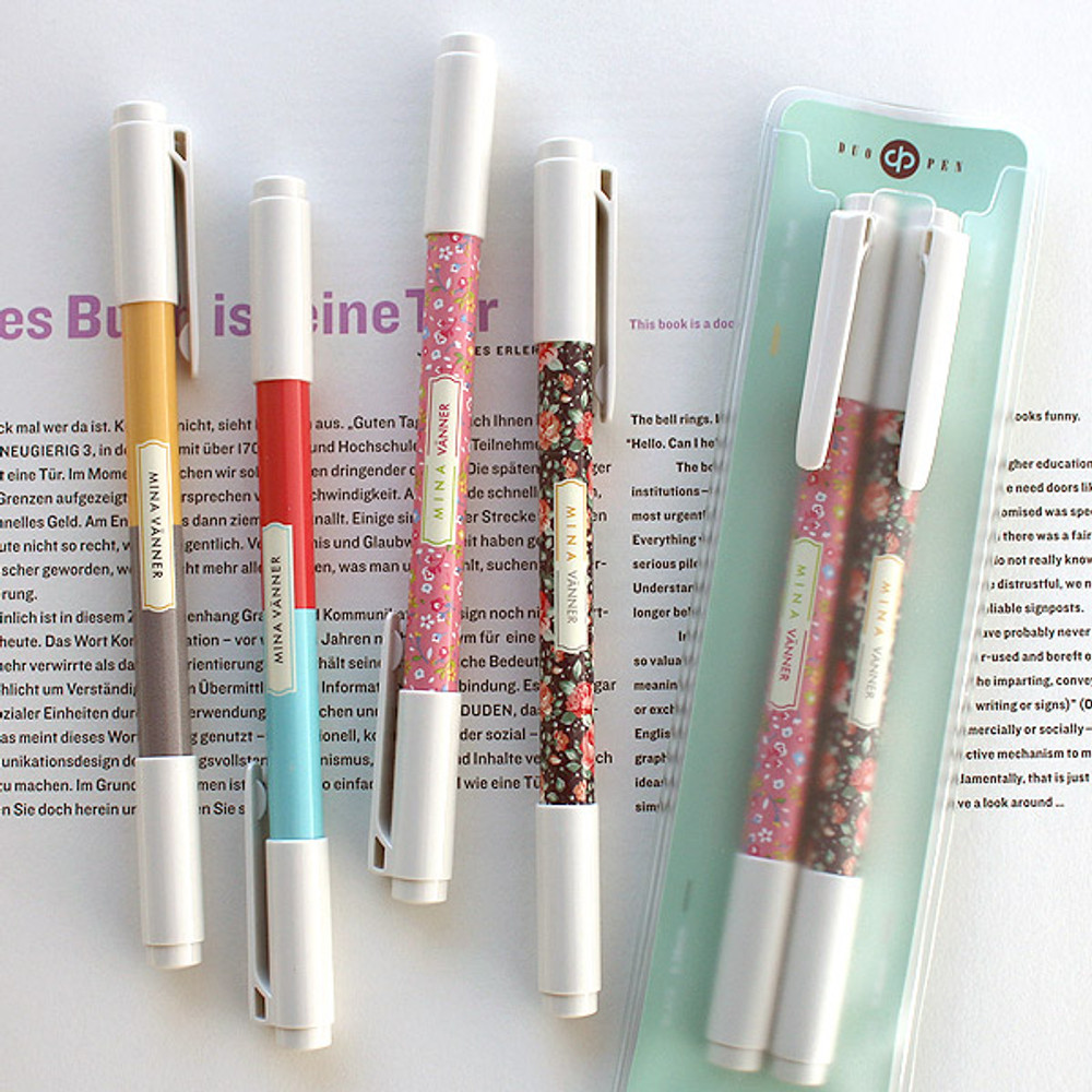 Bookfriends Rainbow vivid color gel pen 0.38mm - fallindesign