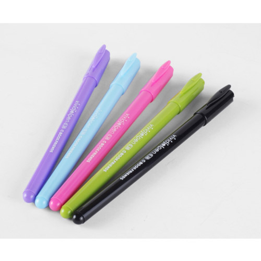 Bookfriends Rainbow vivid color gel pen 0.38mm - fallindesign