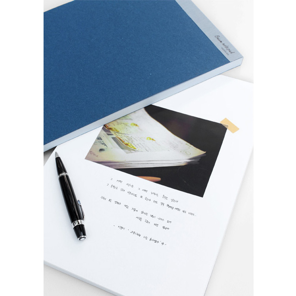 Baum eco recycled A4 size plain notepad