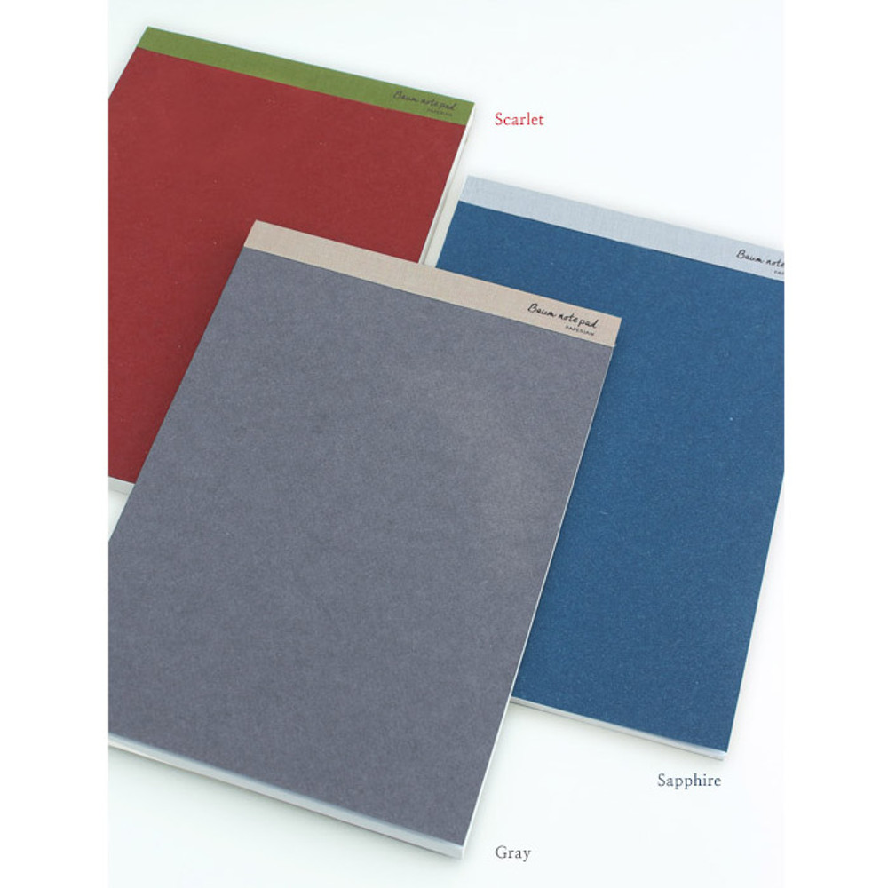 Baum eco recycled A4 size plain notepad