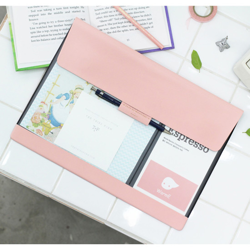 Baby pink - Wannabe flat file folder pouch