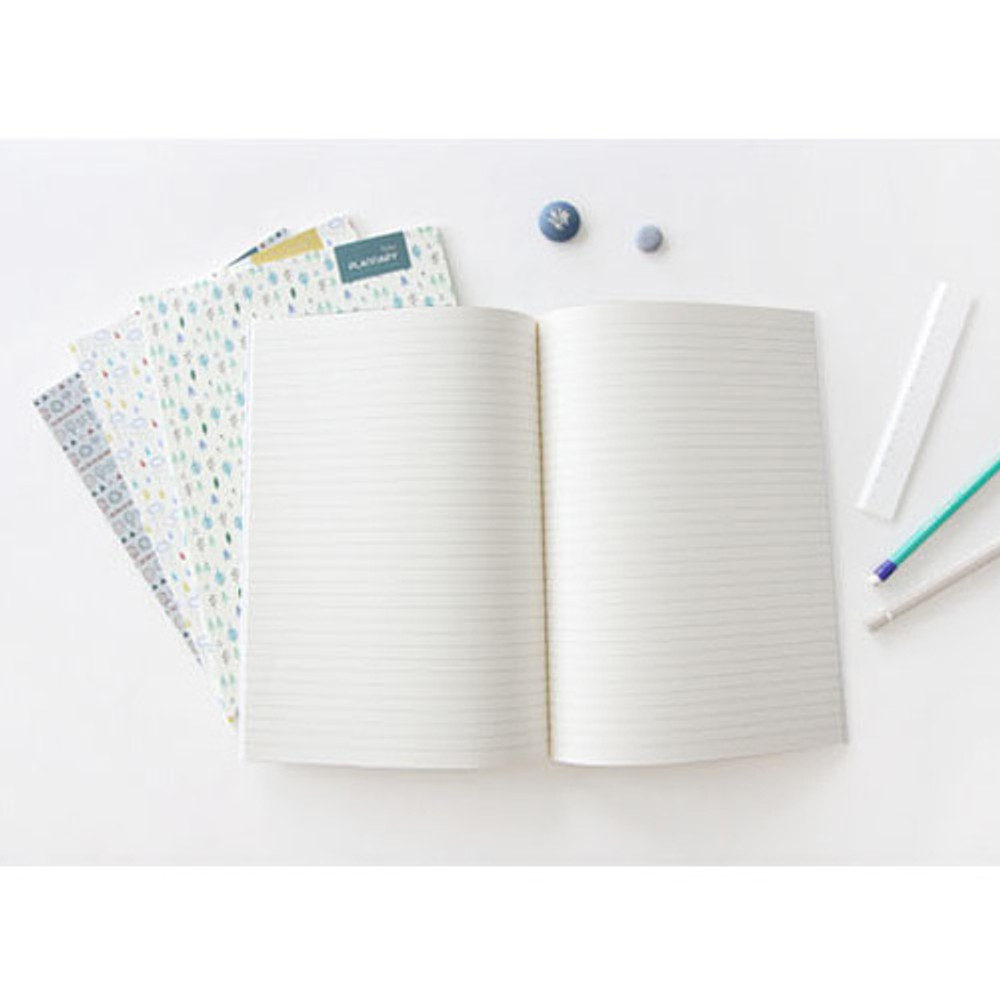 Pattern lively lined notebook