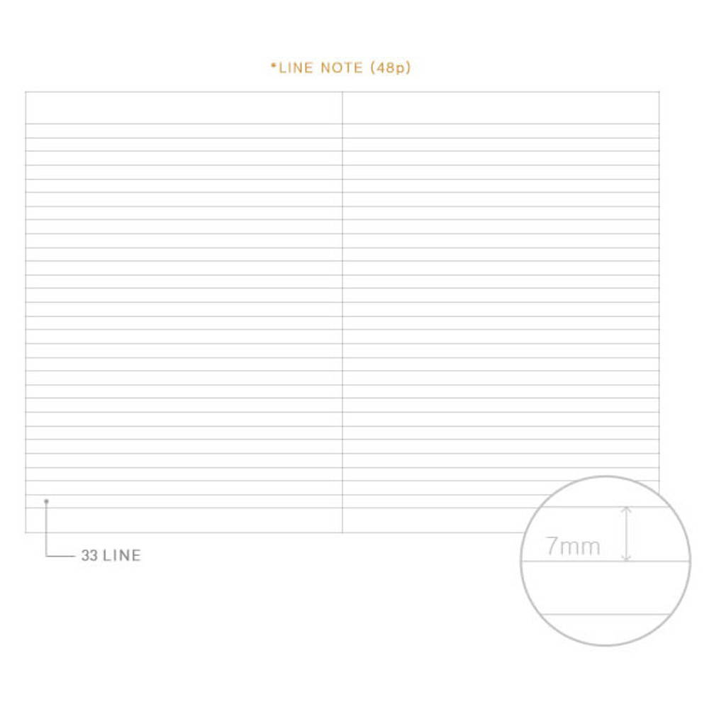 Inside of Pattern lively lined notebook