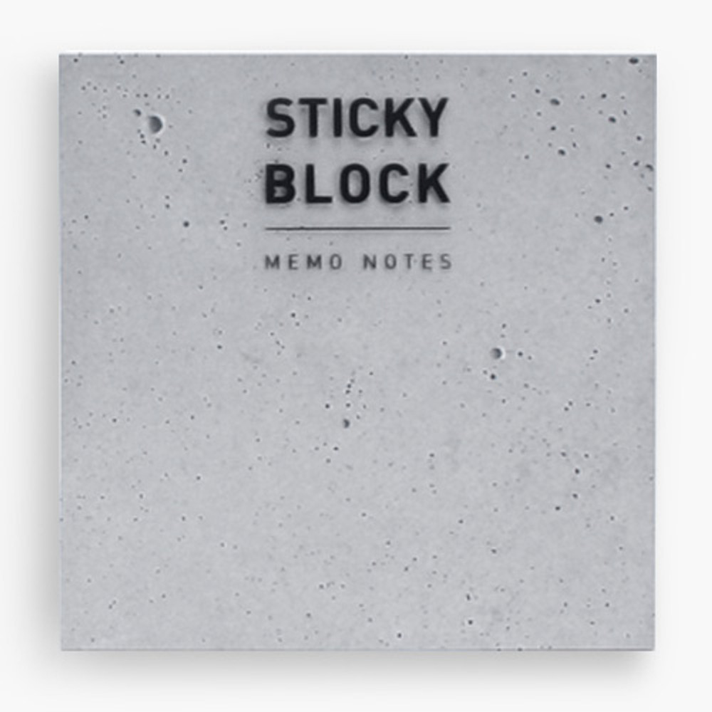 Concrete pattern large sticky memo notes