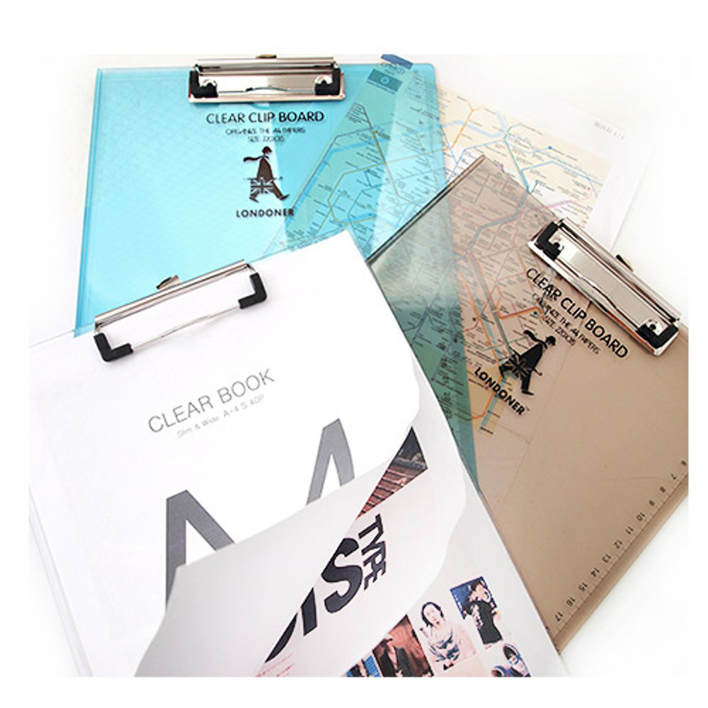 London clear clipboard
