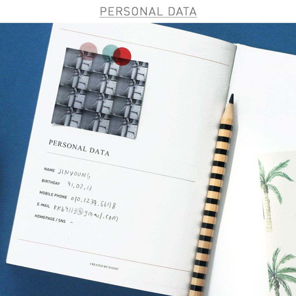 Personal data - Iconic weekly planner A6 size ver.2