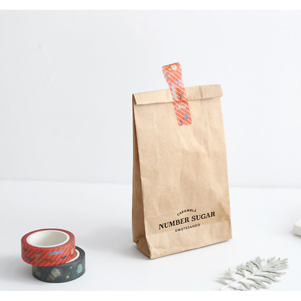 C - Hellogeeks pattern washi masking tape set
