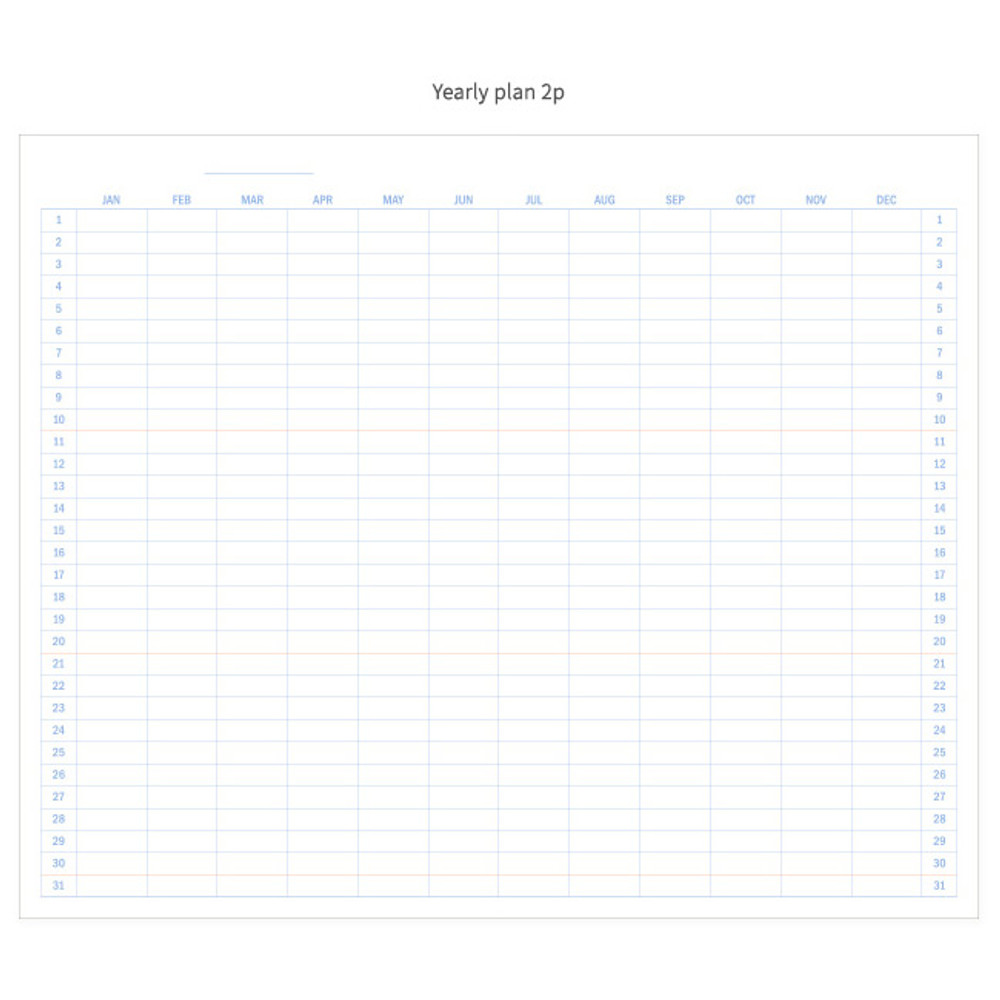 Yearly plan