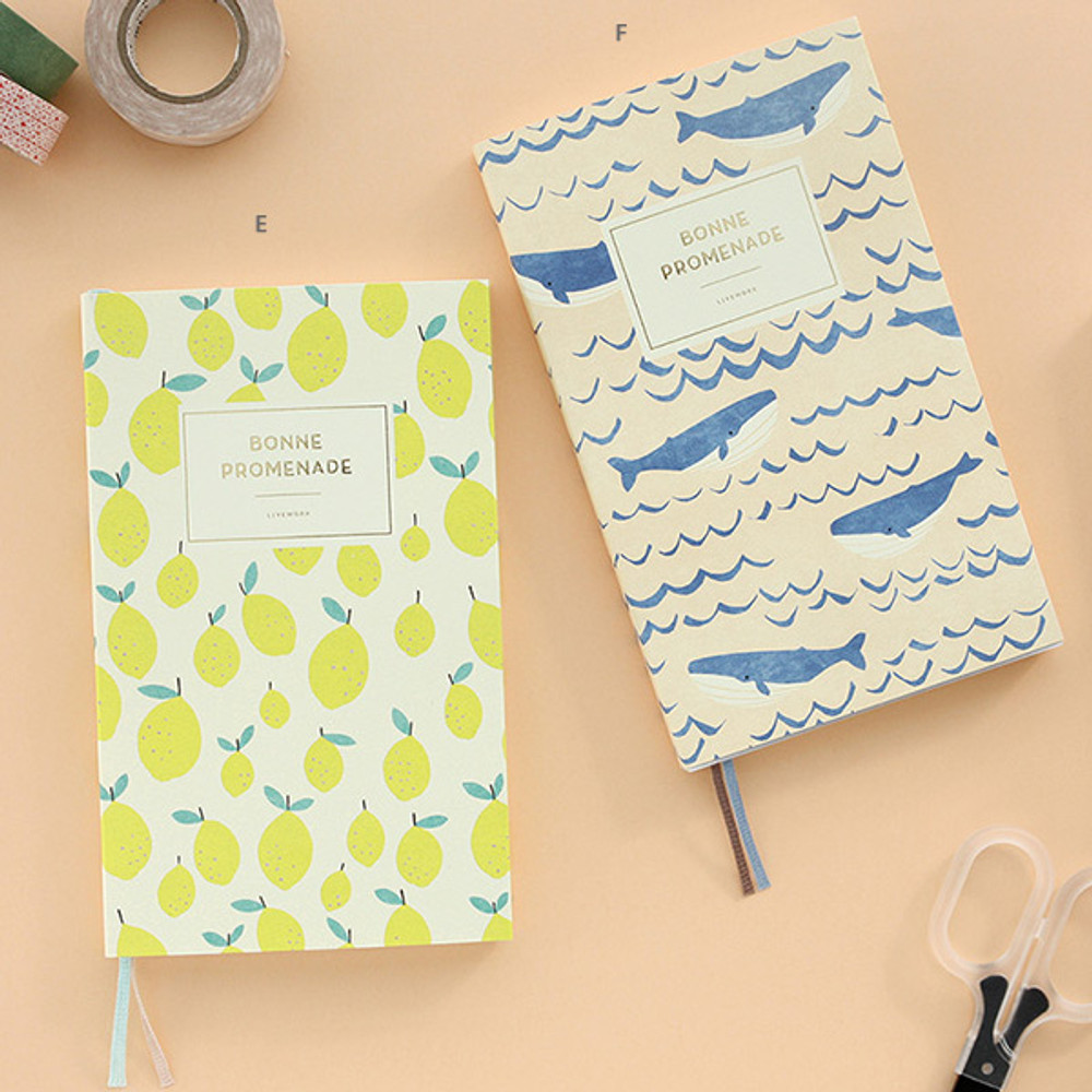 E, F - 2016 Bonne promenade pattern undated planner