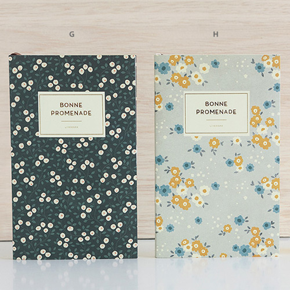 G, H - 2016 Bonne promenade pattern undated planner