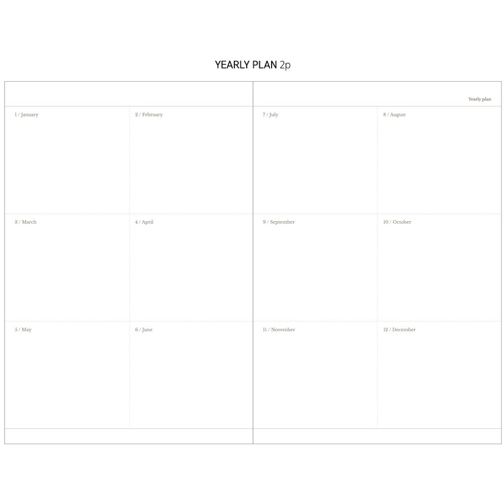Yearly plan - 2016 Keep the memory undated daily diary