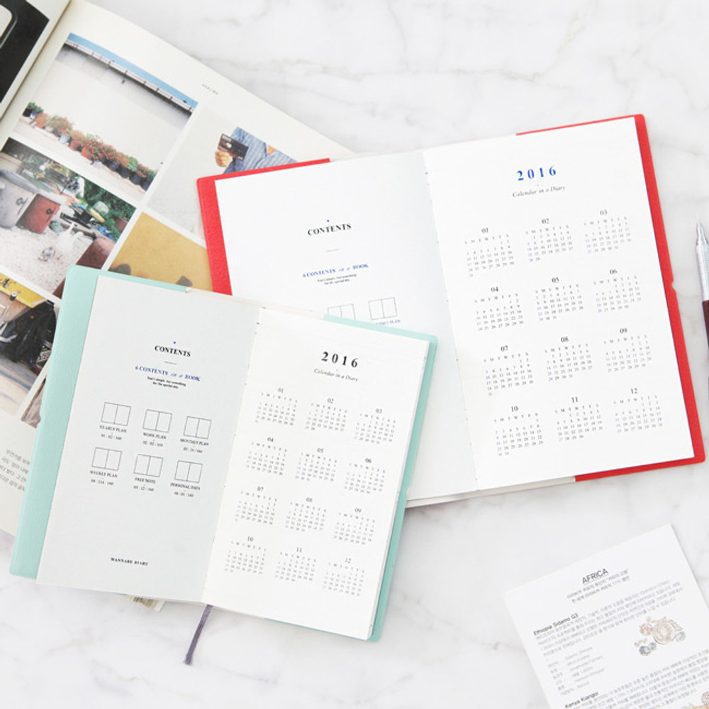 Intro - 2016 Pictogram life medium dated diary