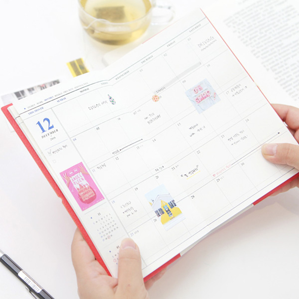 Monthly plan - 2016 Pictogram life medium dated diary