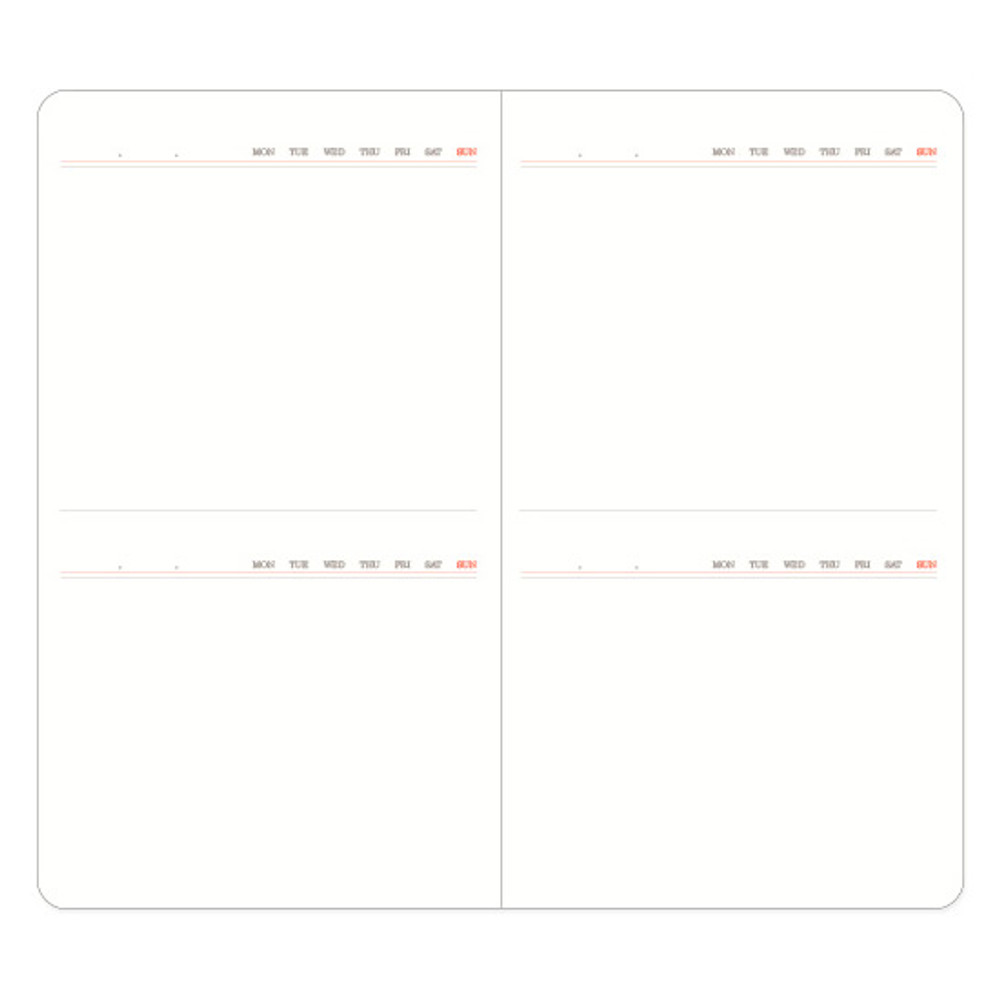Daily plan - 2016 moment small undated diary