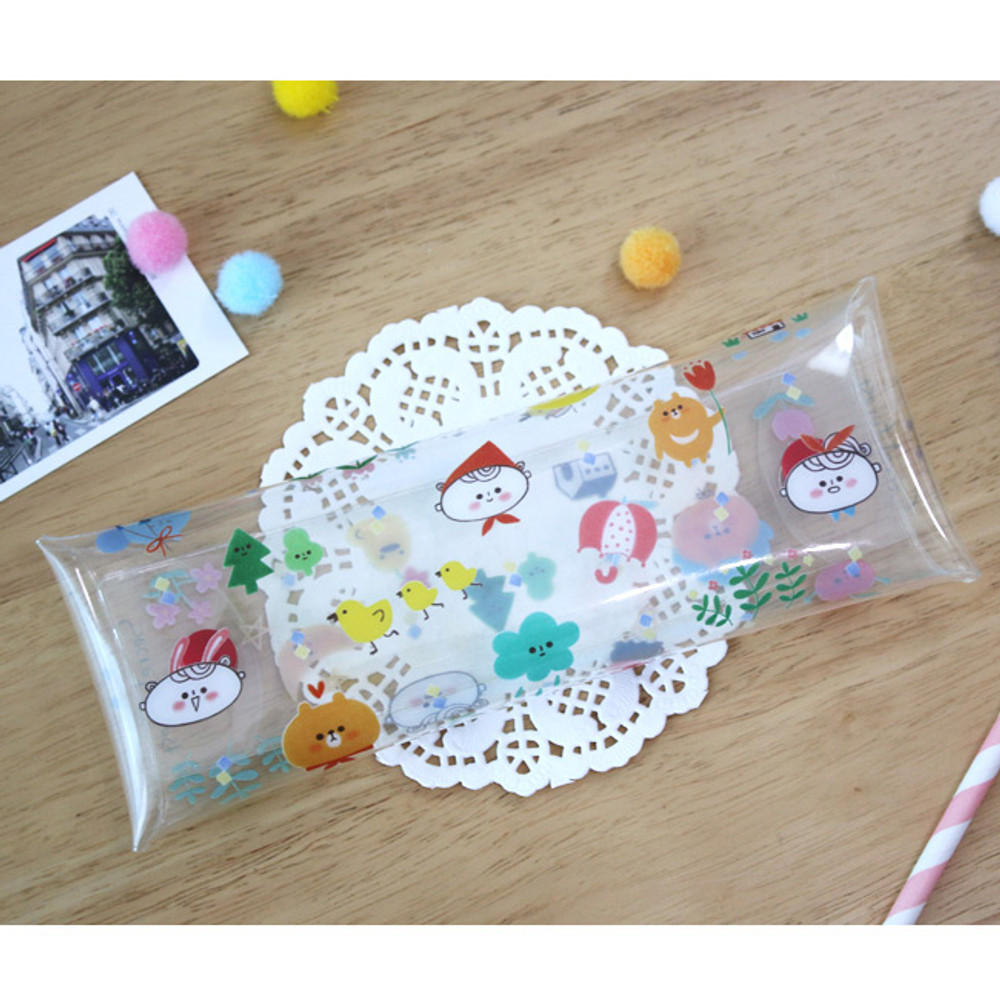 02 - Today's picture clear folding pencil case