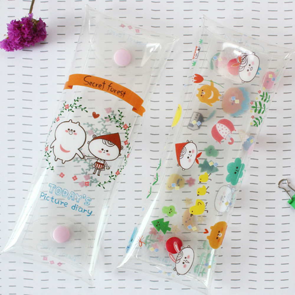 Today's picture clear folding pencil case