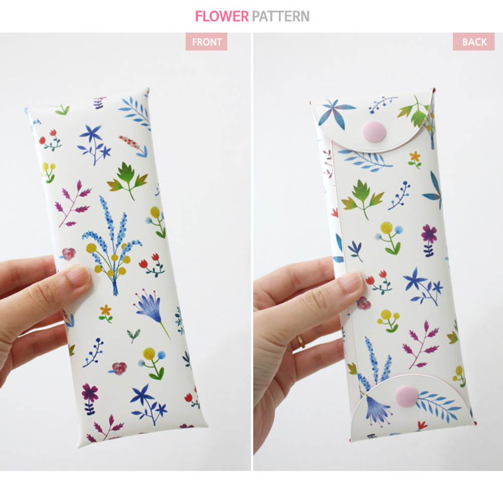Flower - Cactus flower pattern folding pencil case