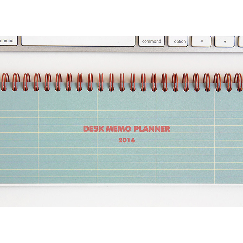 Desk wirebound dated planner memo scheduler 