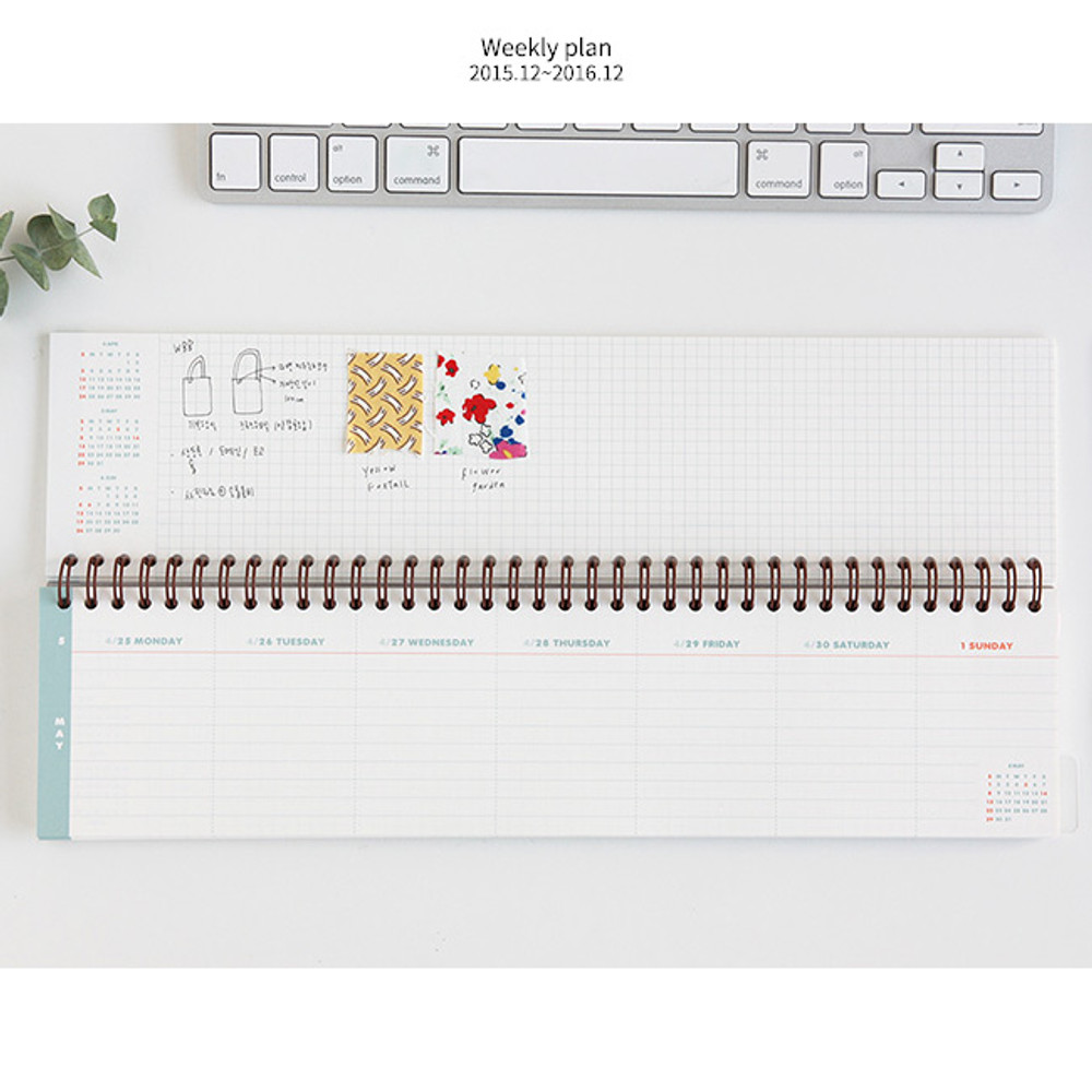 Weekly plan - Desk wirebound dated planner