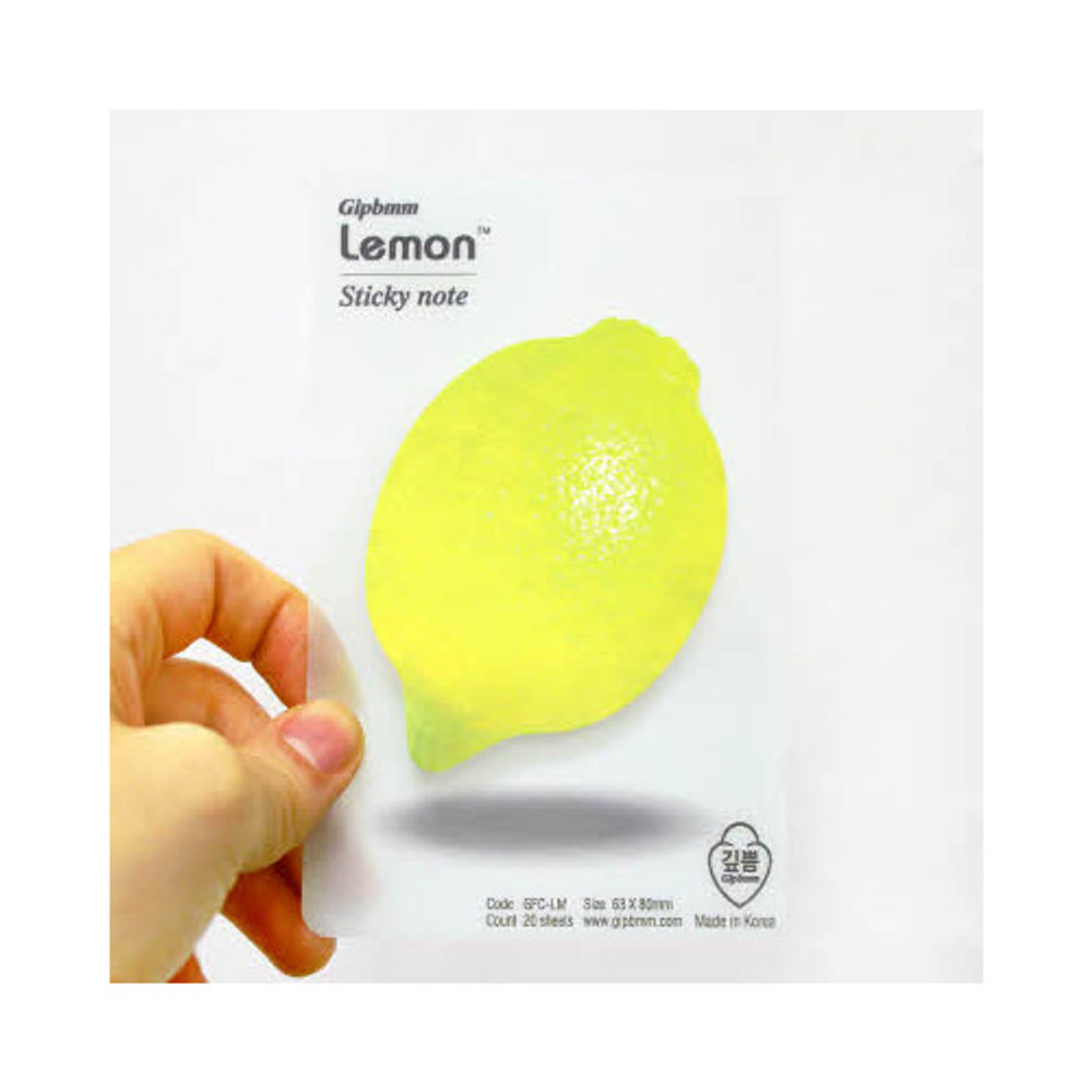 Lemon sticky memo notes