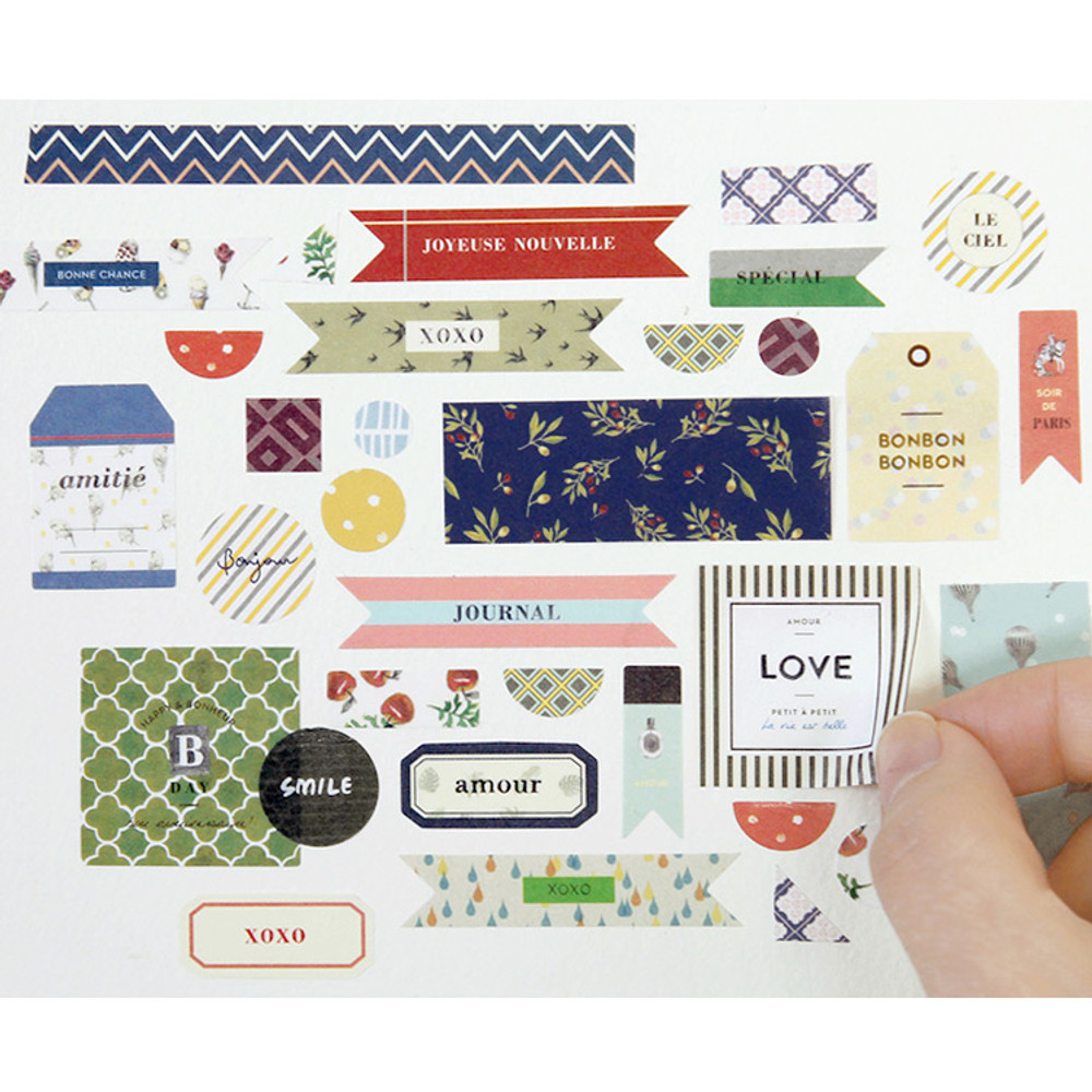 Petit deco paper sticker set 8 sheets ver.5 