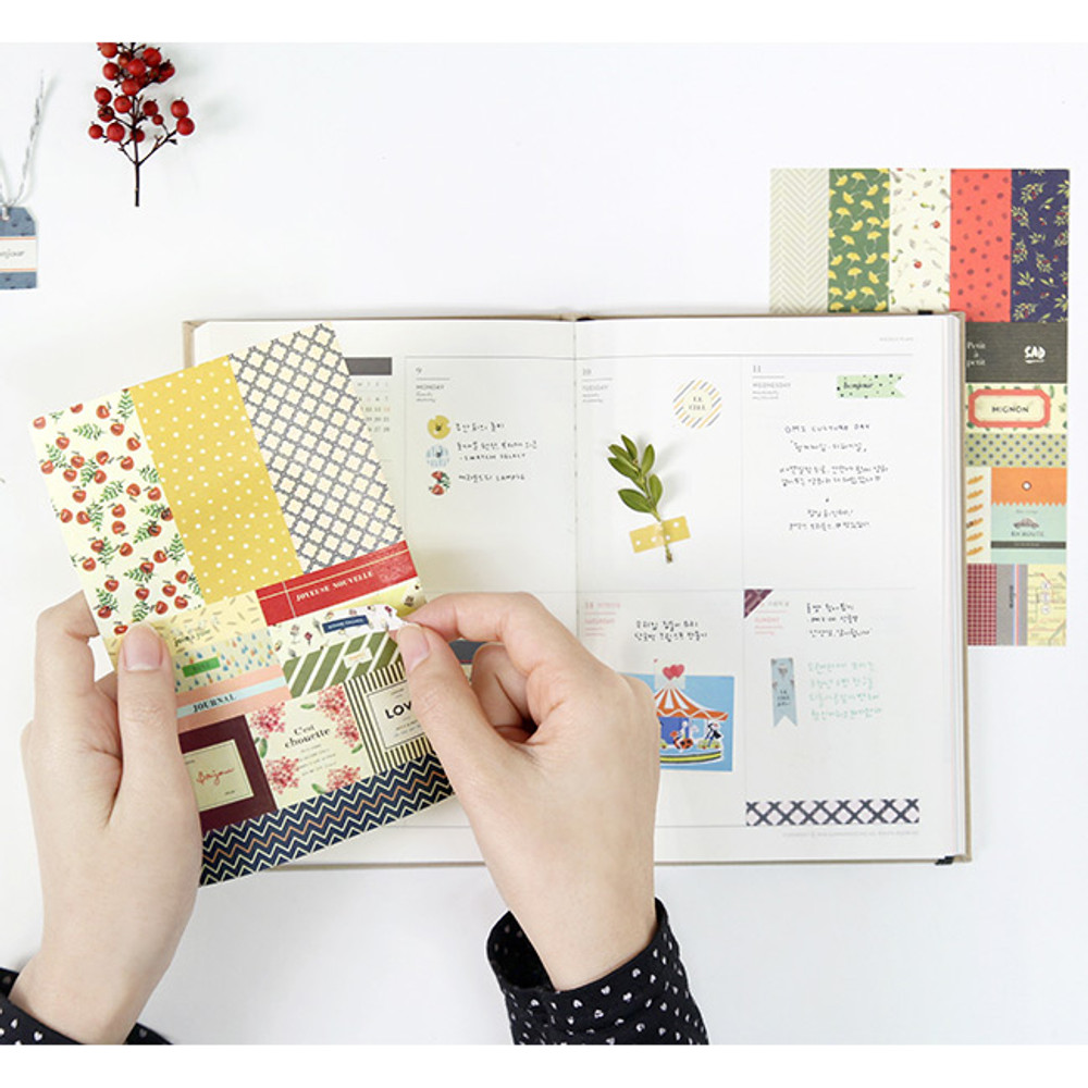 Petit deco paper sticker set 8 sheets ver.5 