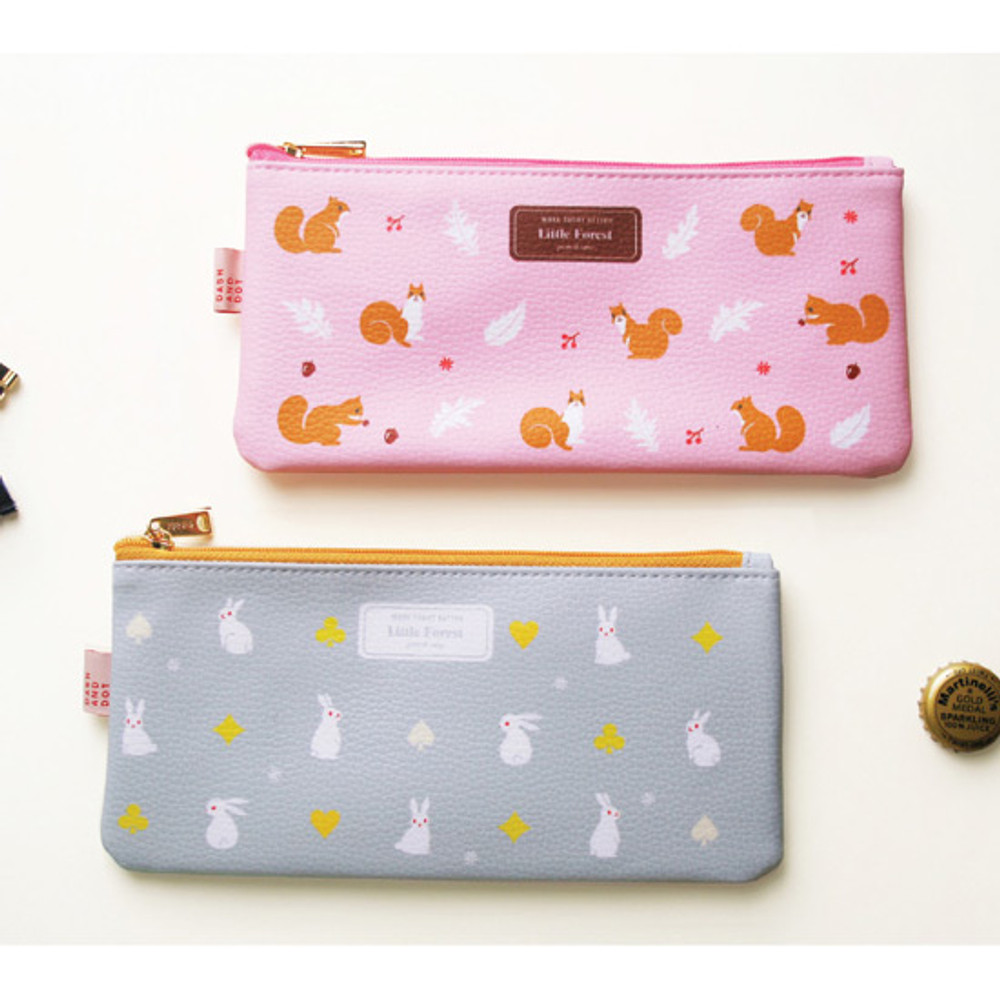 Dash and Dot Little forest zipper pencil case 