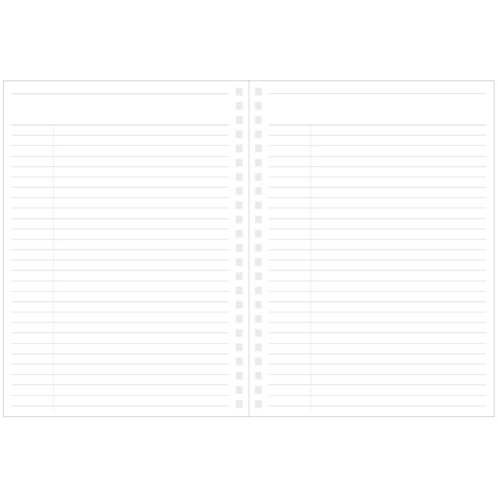 Wirebound spring lined notebook 
