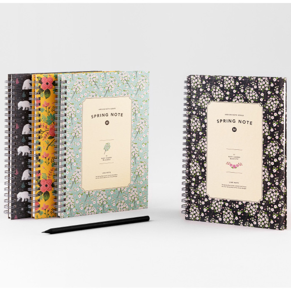 Wirebound spring lined notebook 