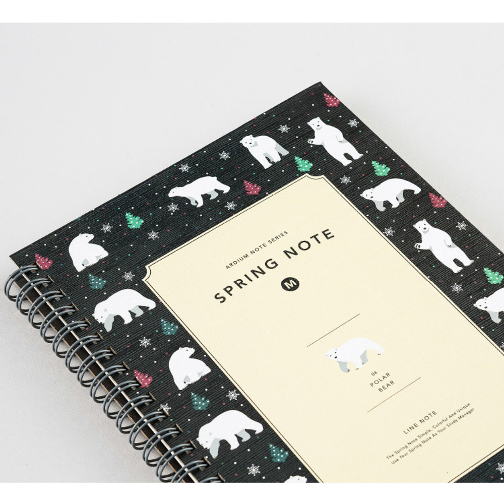 Wirebound spring lined notebook 