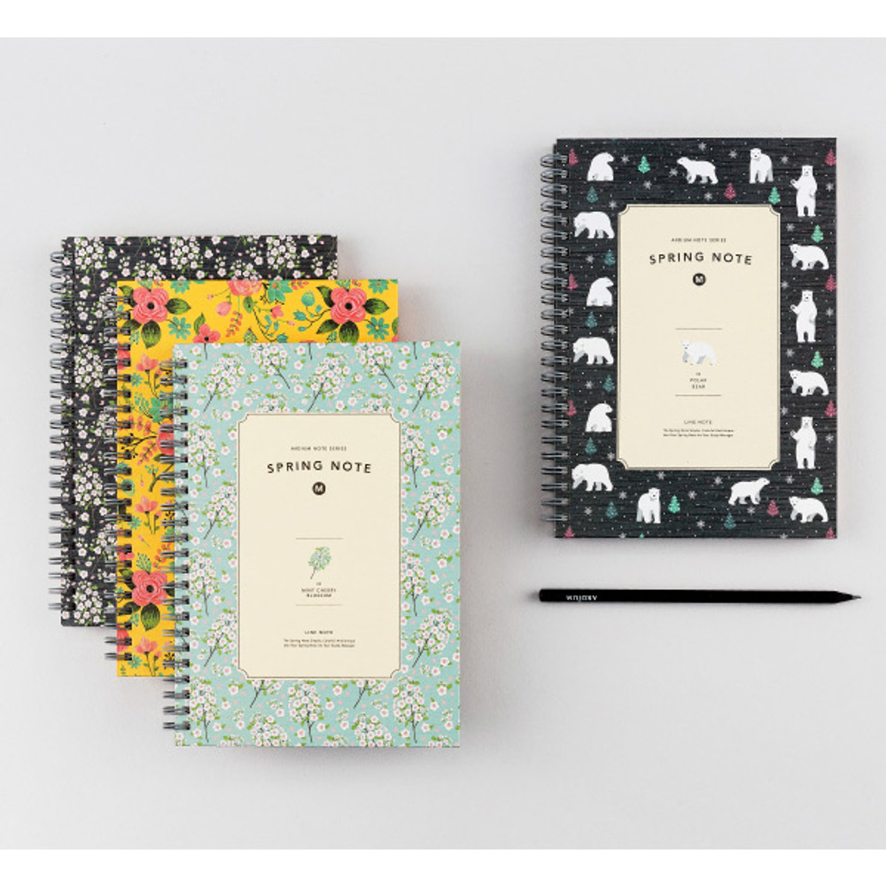 Wirebound spring lined notebook 