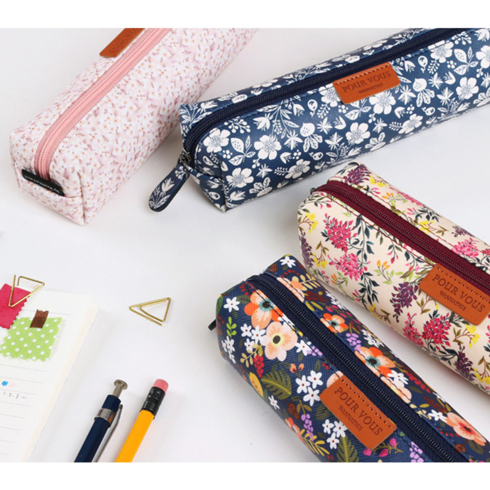 Wanna This Pour vous melody square zipper pencil case